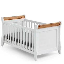 Landhaus Babybett aus Kiefer zweifarbig - Sibiuta