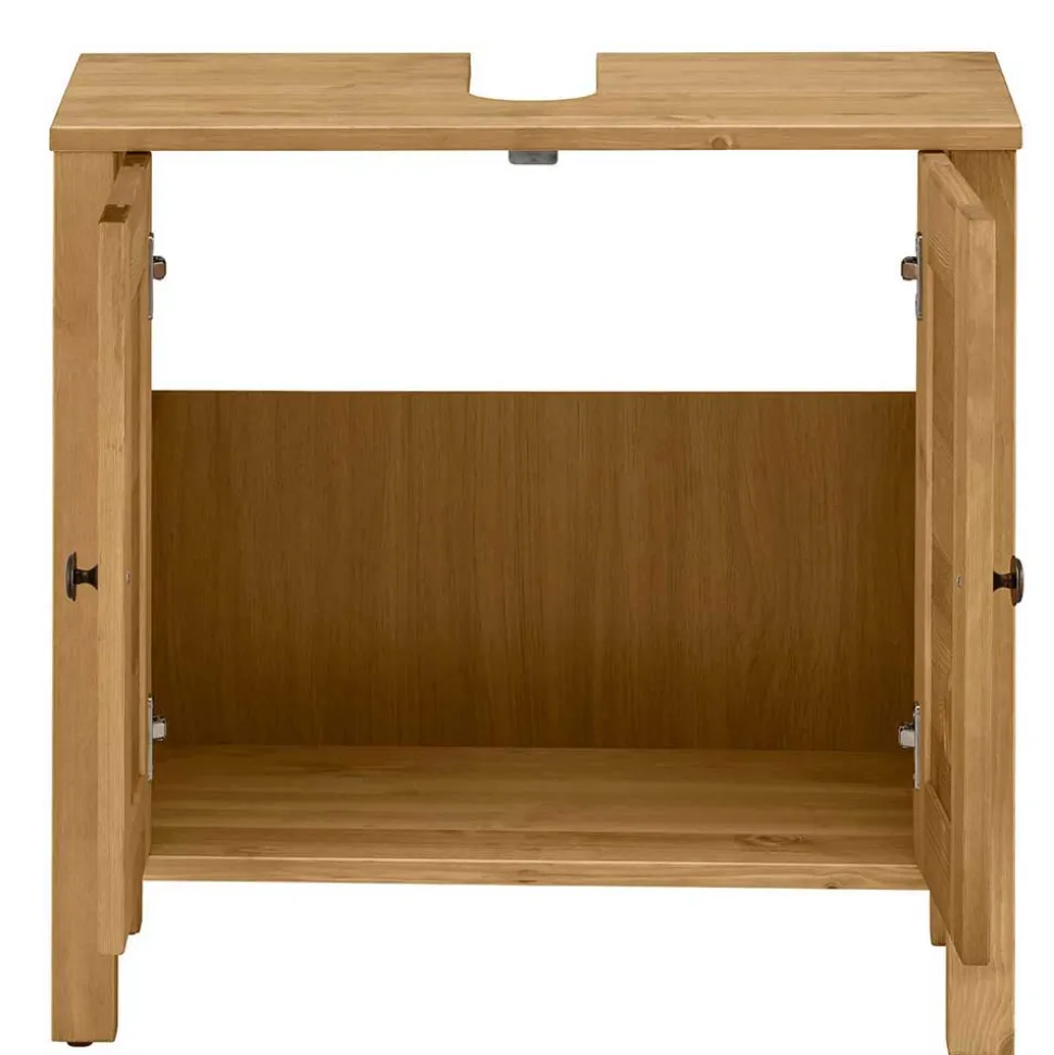 Landhaus Badmöbel aus Massivholz - Zavieca (vierteilig)