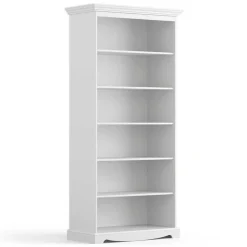 Landhaus Bücherregal in Weiß lackiert - Indico