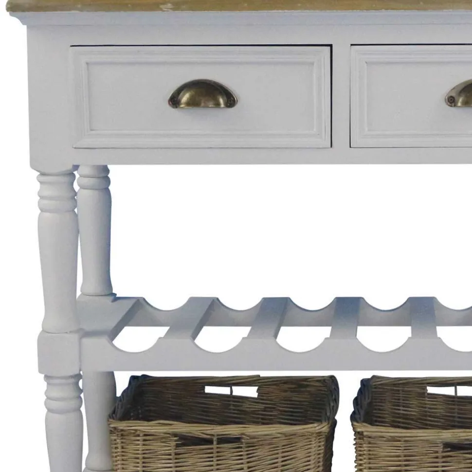 Landhaus Beistelltisch Cultures in Weiß
