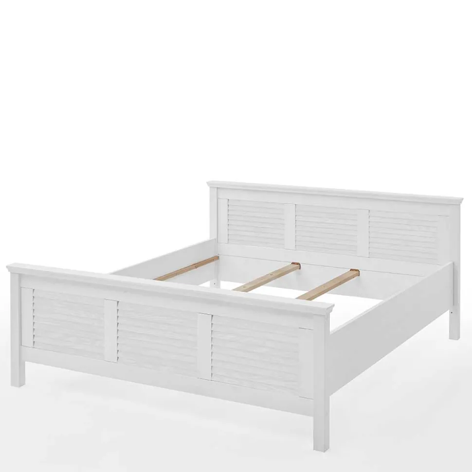 Landhaus Bett mit Kopf- und Fußteil - Mira