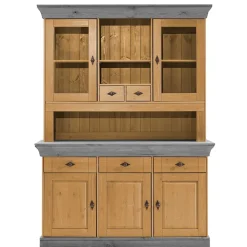 Landhaus Buffetschrank aus Massivholz zweifarbig - Eshelas