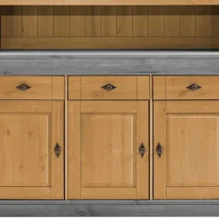 Landhaus Buffetschrank aus Massivholz zweifarbig - Eshelas