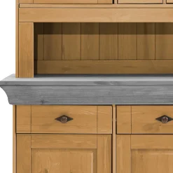 Landhaus Buffetschrank aus Massivholz zweifarbig - Eshelas