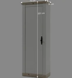 Landhaus Dielenmöbel Kombination - Nedita I (fünfteilig)