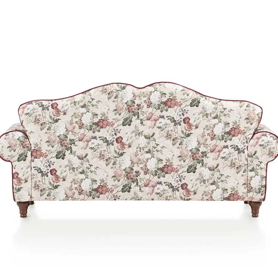 Landhaus Dreisitzer Sofa mit Blumen - Baonga