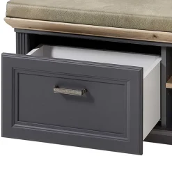 Landhaus Flurbank mit Kissen 93x49x41 cm - Thumbs