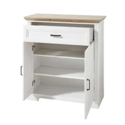 Landhaus Garderoben Set in Weiß - Nurelcas (fünfteilig)