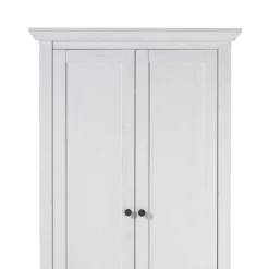 Landhaus Garderoben-Schrank in Weiß - Chelles