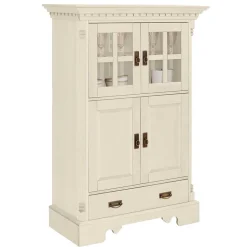 Landhaus Highboard & Regale in Creme - Rospus (dreiteilig)