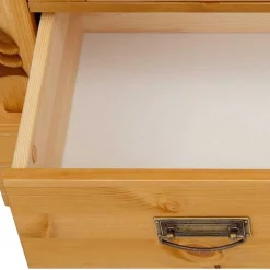 Landhaus Highboard & zwei Regale - Fausanda (dreiteilig)