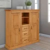 Landhaus Highboard aus Kiefer Massivholz - Major