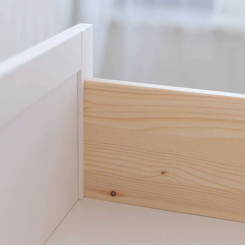 Landhaus Highboard aus Kiefer zweifarbig - Zalya