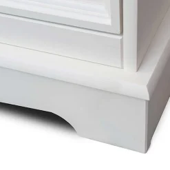 Landhaus Highboard in Weiß lackiert - Indico