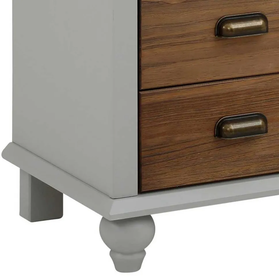 Landhaus Hochkommode mit sechs Schubladen - Veproma