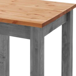 Landhaus Hochtisch und Barhocker Set - Ziamora (dreiteilig)