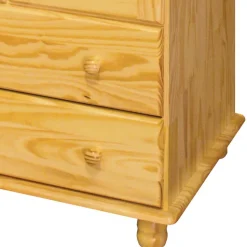 Landhaus Holz Kleiderschrank mit Kugelfüßen - Kascanu