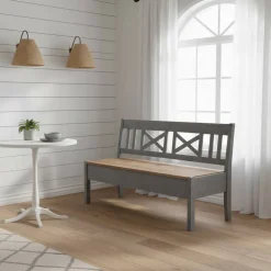 Landhaus Holzbank Jytte drei Sitzplätze