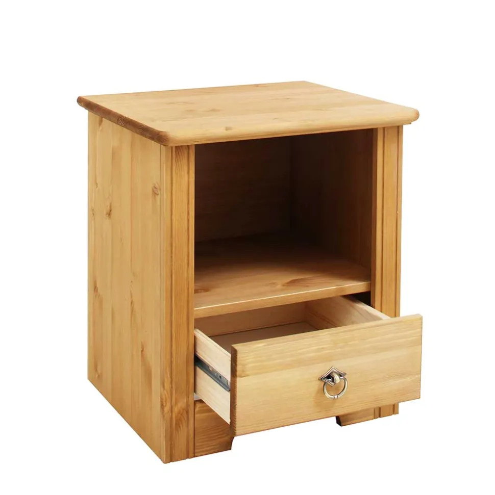 Landhaus Holzbett & Nachttische - Imressa (dreiteilig)