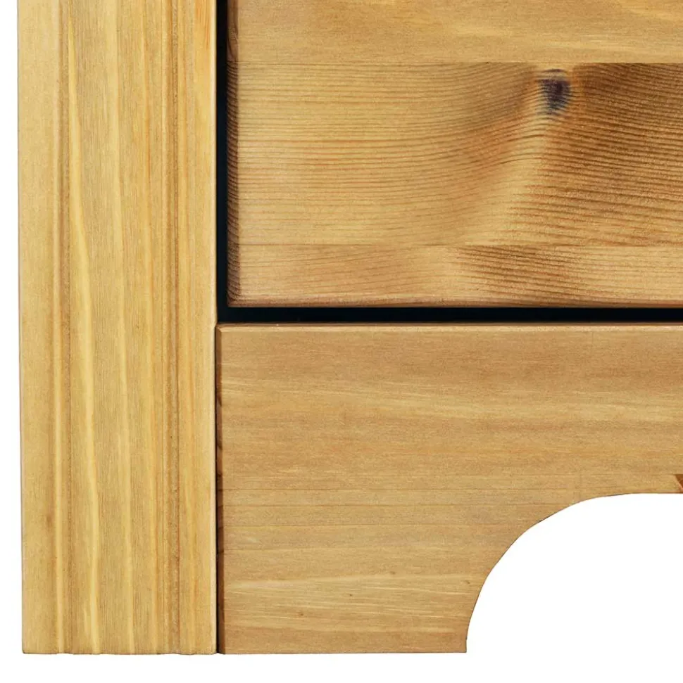 Landhaus Holzbett & Nachttische - Imressa (dreiteilig)