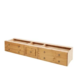 Landhaus Holzbett & Nachttische - Imressa (dreiteilig)