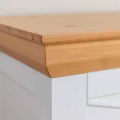 Landhaus Holztruhe aus Kiefer Massivholz - Saluts