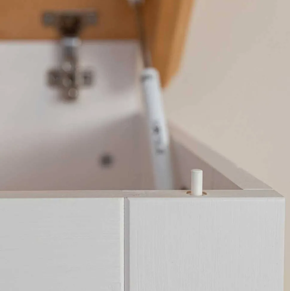 Landhaus Holztruhe aus Kiefer Massivholz - Saluts