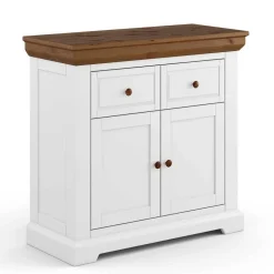 Landhaus Kombi-Kommode aus Kiefer zweifarbig - Zalya