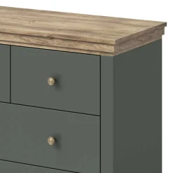 Landhaus Kommode in Dunkelgrün - Daney