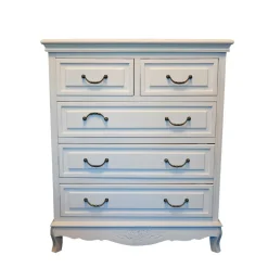 Landhaus Kommode Liacora in Weiß