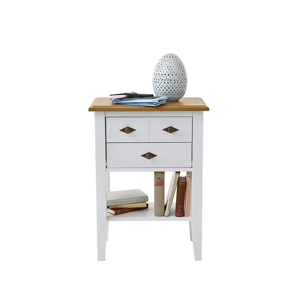 Landhaus Kommode Sibiuta in Weiß