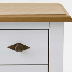 Landhaus Kommode Sibiuta in Weiß