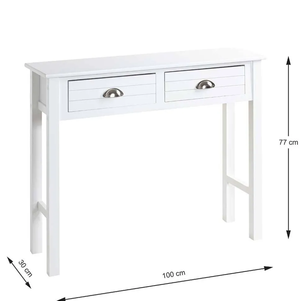 Landhaus Konsolentisch mit zwei Schubladen - Lebrufe