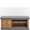 Landhaus Lowboard mit 3 Schubladen & 2 Fächern - Eshelas