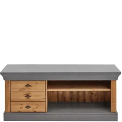 Landhaus Lowboard mit 3 Schubladen & 2 Fächern - Eshelas