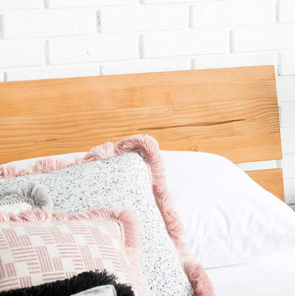 Landhaus Massivholzbett mit Kufen - Fuertun