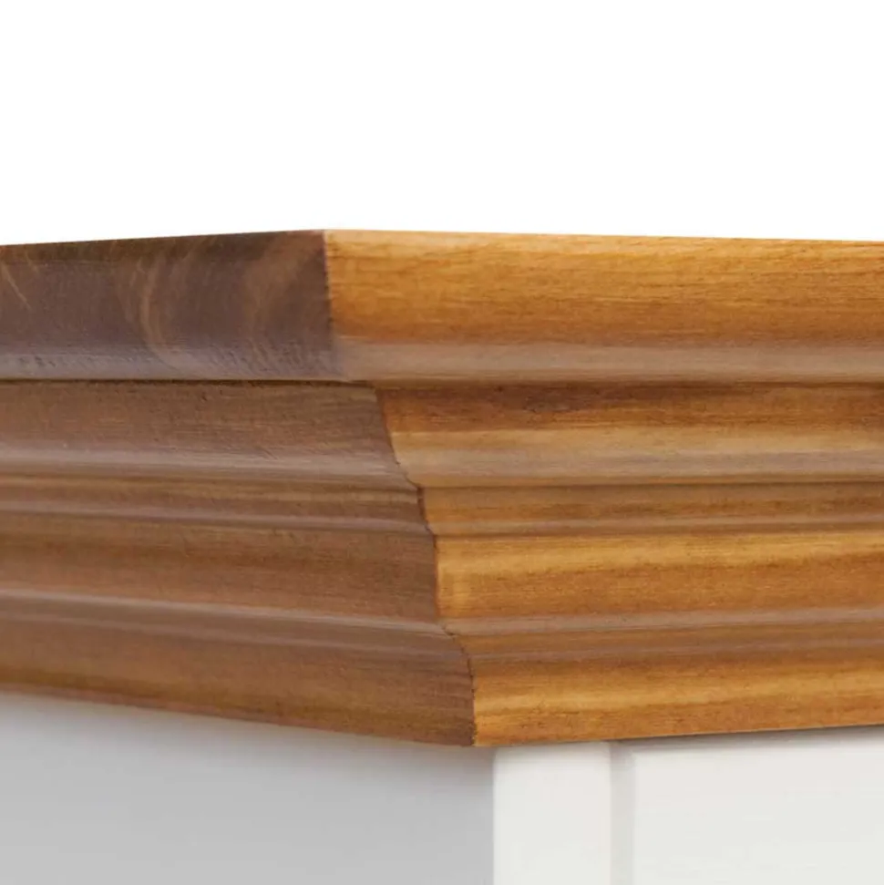 Landhaus Nachtkommode mit zwei Schubladen - Bordona