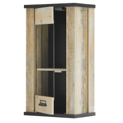 Landhaus Oberschrank mit Glas Einsatz - Garisa