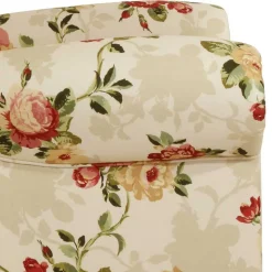 Landhaus Ohrenbackensessel mit Blumen Muster - Zavatraos