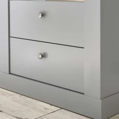 Landhaus Regal in Lichtgrau & Eiche NB - Buleta