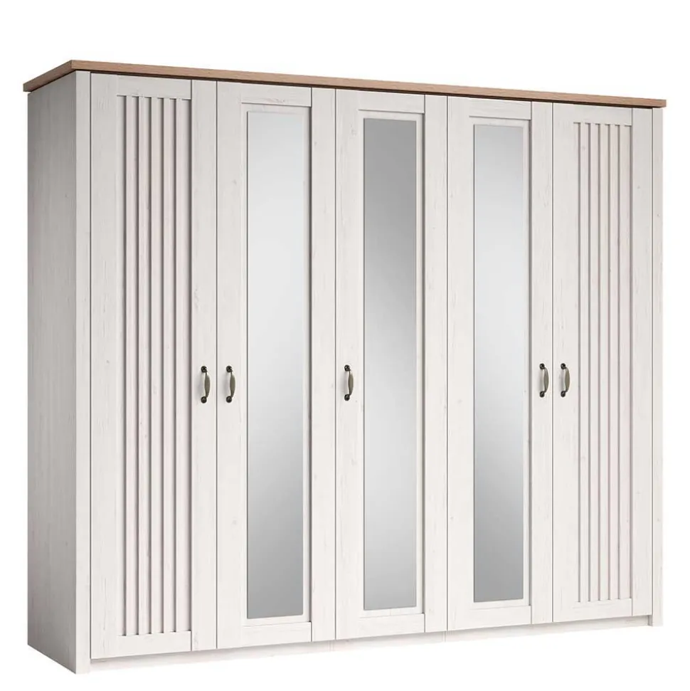 Landhaus Schlafzimmer Komplettset - Malvissa (fünfteilig)