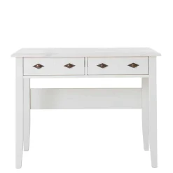 Landhaus Schminktisch Set in Weiß - Satumare (dreiteilig)