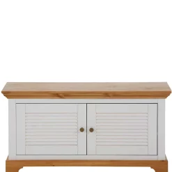 Landhaus Schuhbank in Weiß & Honig - Axdonira