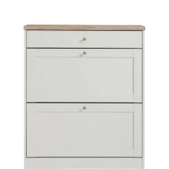 Landhaus Schuhkommode mit zwei Klappen - Nudion