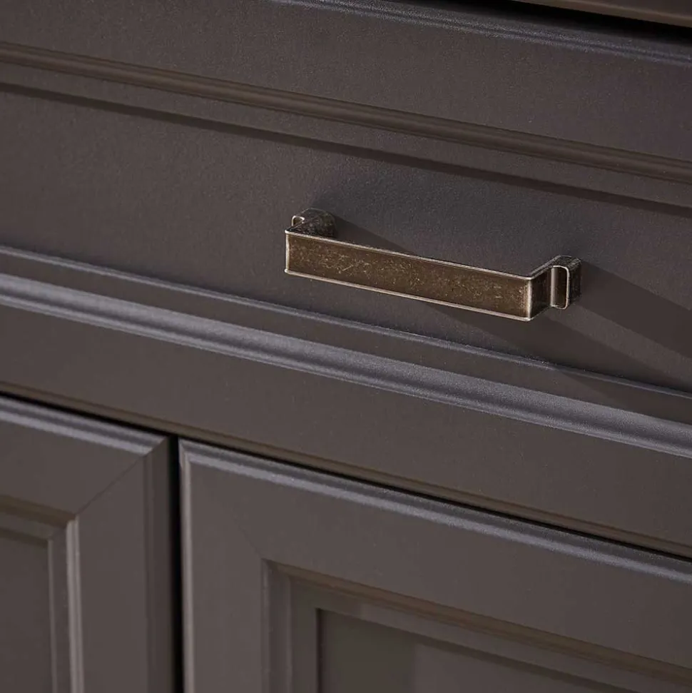 Landhaus Schuhschrank in Dunkelgrau - Thumbs