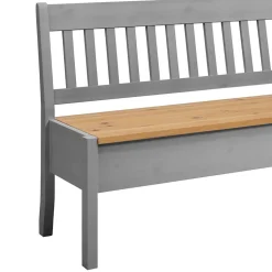 Landhaus Sitzbank in Grau mit Natur - Ziamora