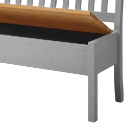 Landhaus Sitzbank in Grau mit Natur - Ziamora