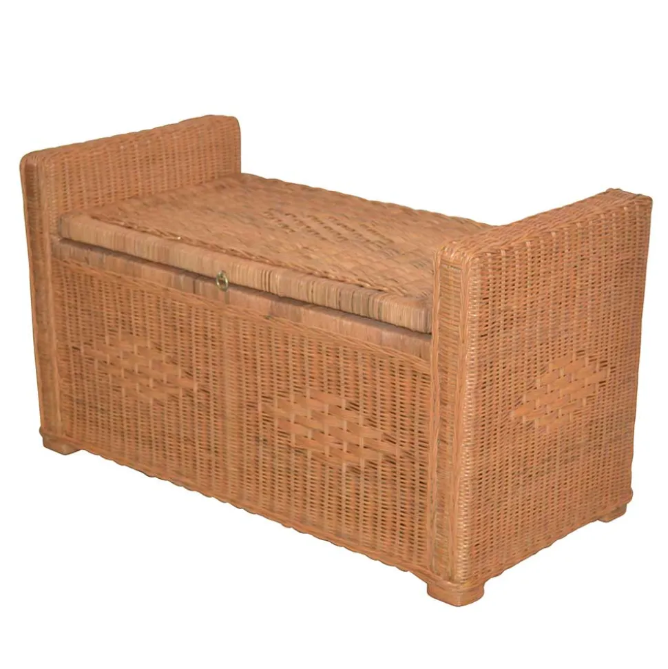 Landhaus Sitztruhe aus Rattan - Momiji