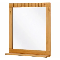 Landhaus Spiegel mit Ablage & Holzrahmen - Vlarenzo