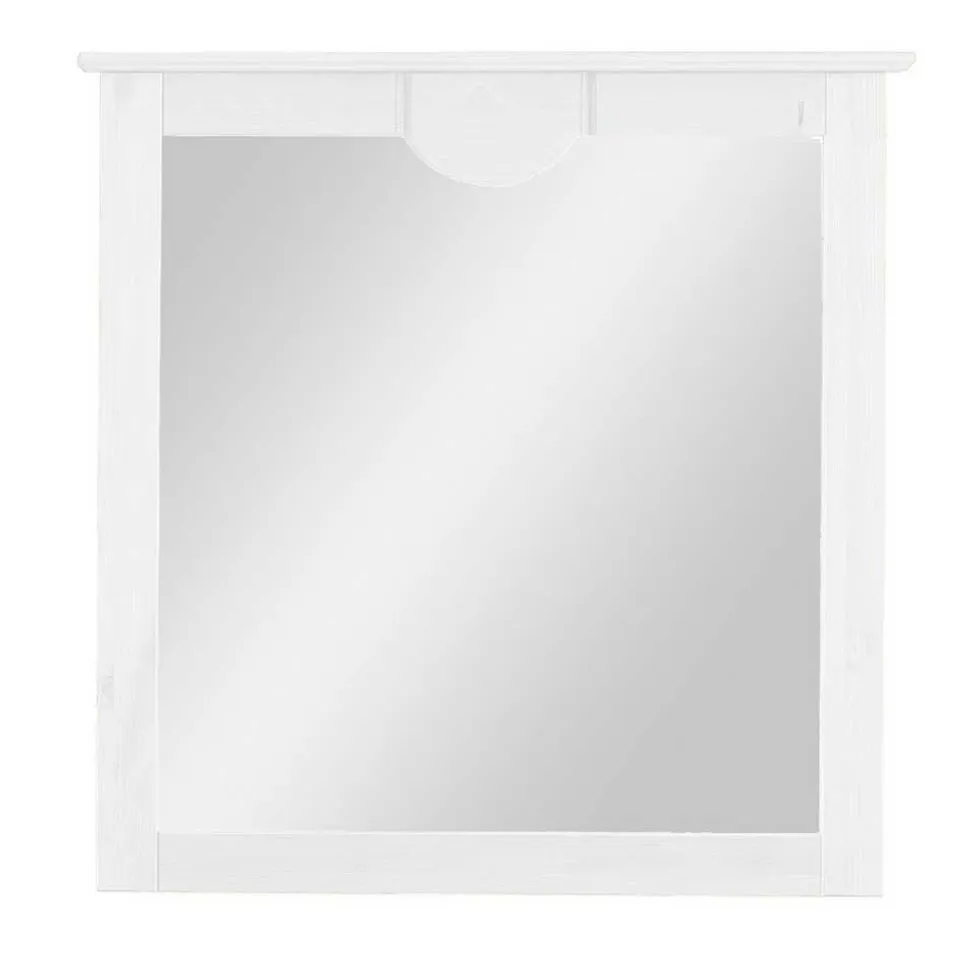 Landhaus Spiegel mit weißem Holzrahmen - Vesrav